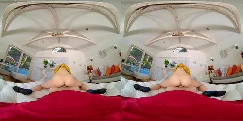 virtual reality, pov, small tits, vr test