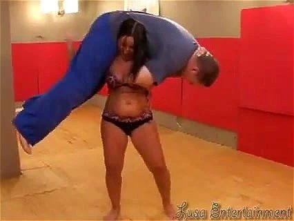 groupsex, vintage, mixed wrestling, lift and carry