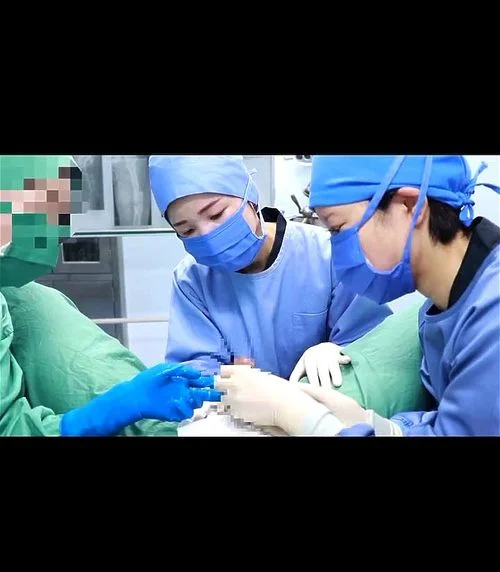 surgical gloves, nurse blowjob, big ass, big dick