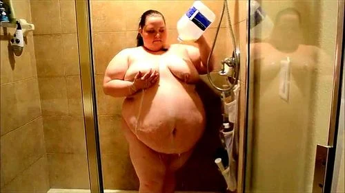 fat, ssbbw, shower, bbw