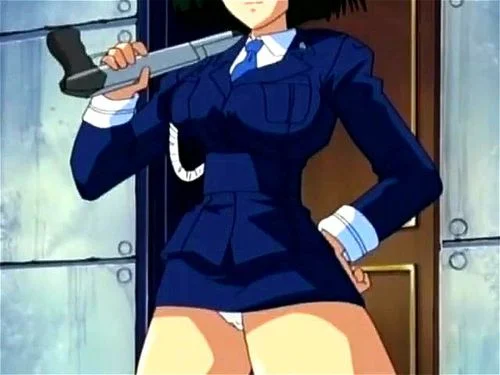 hentai, policewoman, anime, busty