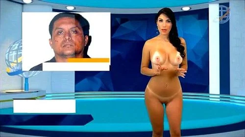big tits, paola romero, dln, naked news