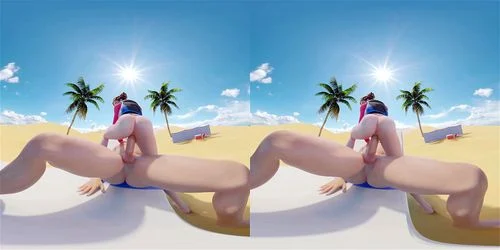 virtual reality, anal, small tits, cgi animation