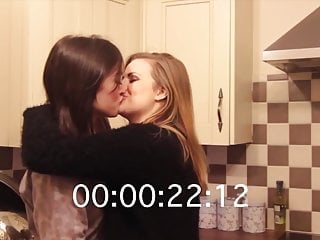 European, Lesbians Kiss, Rosie, Kissing