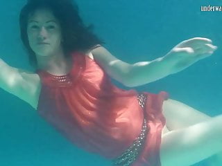 Underwater Pool, Russian Public, Boobs Showing, Hot Swimming