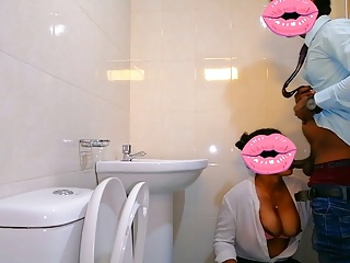 Office Fuck, Kissing, Office Bathroom, Hot Girl Fuck