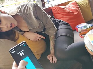 Public Orgasm, 18 Year Old Amateur, Homemade, Remote Vibrator