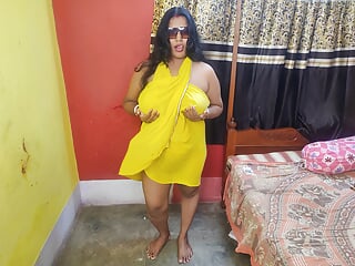 Solo, Sexy Fucking, Indian, Yellow Dress