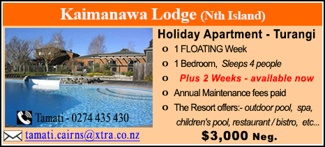 Kaimanawa Lodge - $3000