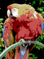 Sample image rendered using the Magnavox Odyssey 2 4-bit RGBI palette