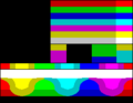 Color chart rendered using the ZX Spectrum 4-bit RGBI color palette