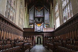 The organ, between the chapel and the ante-chapel