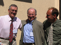 Image 8Robert Cailliau, Jean-François Abramatic, and Tim Berners-Lee at the tenth anniversary of the World Wide Web Consortium (from History of the World Wide Web)