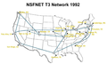 Image 1T3 NSFNET Backbone, c. 1992 (from History of the Internet)