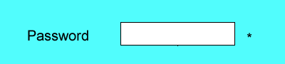 example of check box showing Required field asterisk placed after the form field