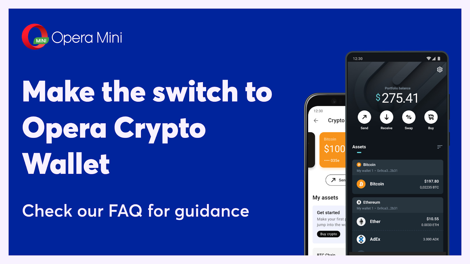 Make the switch to the Opera Crypto Wallet.