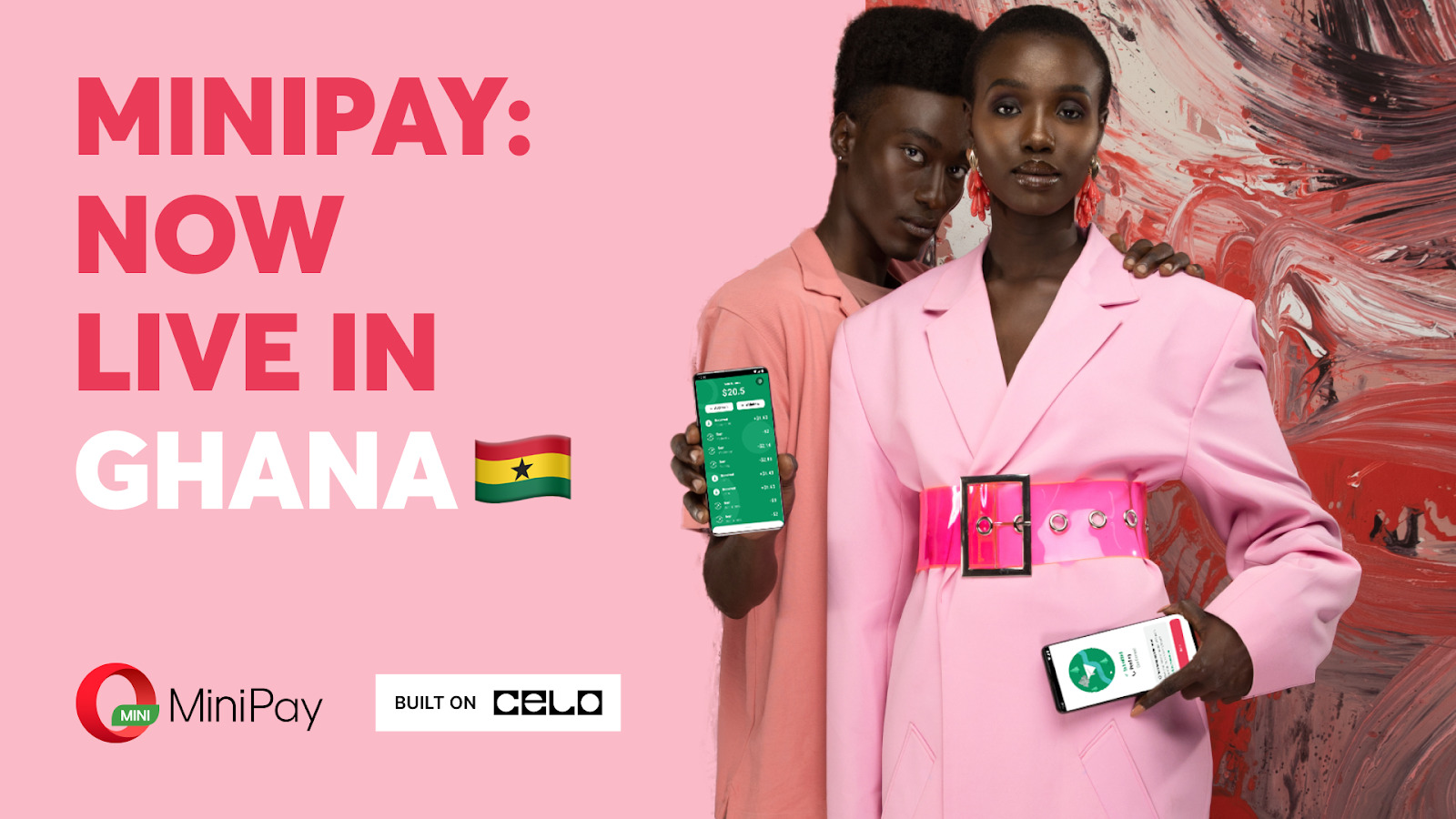 Two Ghanaians benefitting from Opera Mini's new digital wallet, MiniPay.