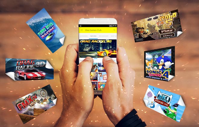 Download games on your android phone from Idea Games Club