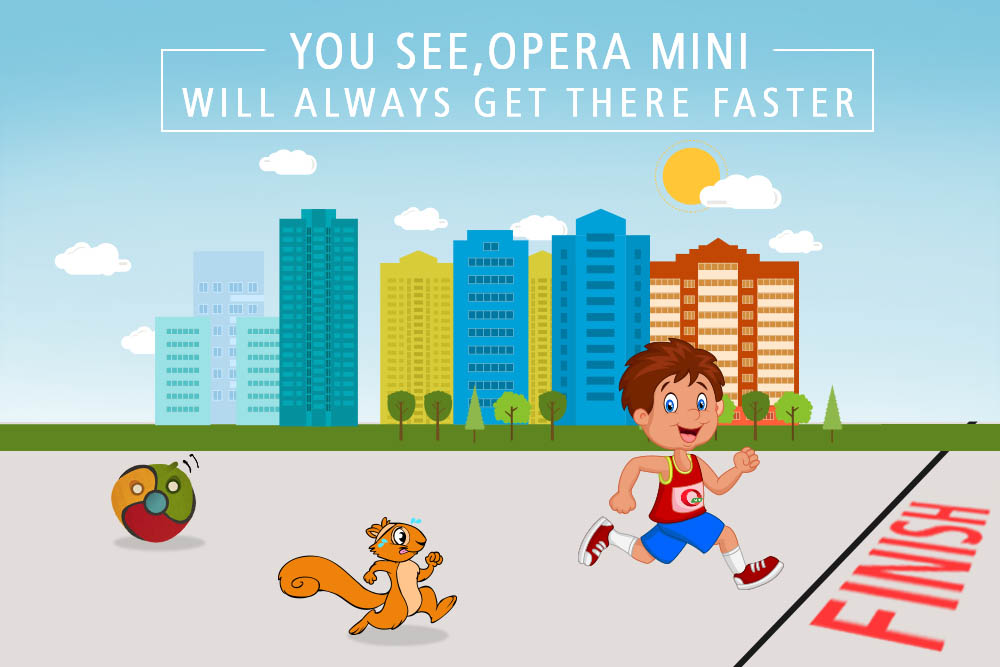 fastest browser in town - Opera Mini