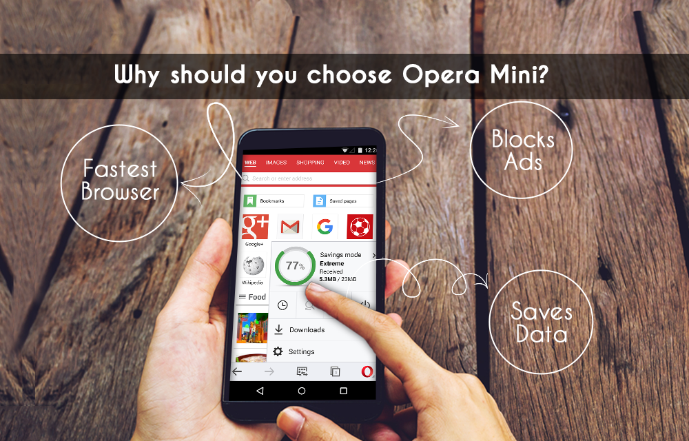 Best browser for Android - Opera Mini