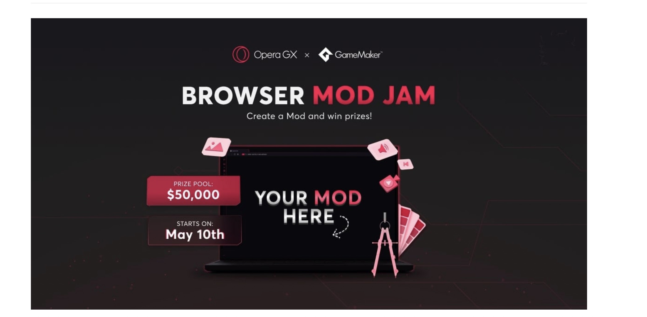Opera GX and GameMaker announce Browser Mod Jam