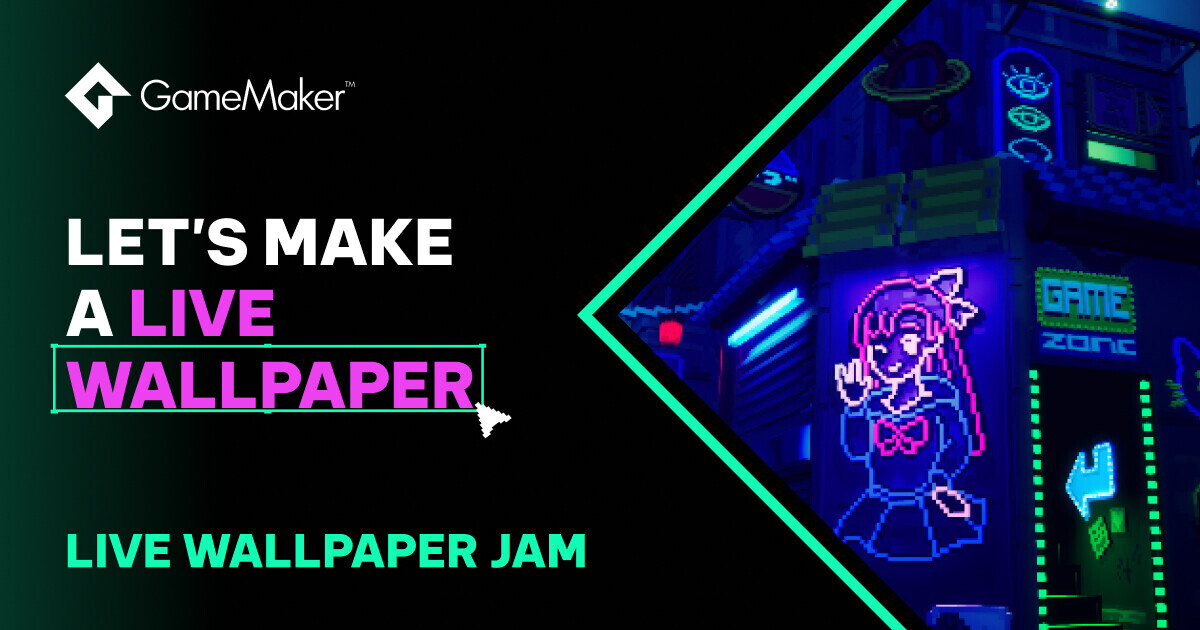 Create Live Wallpapers with Opera GX's Game making engine: GameMaker. Make your Live Wallpapers and win cash prizes!