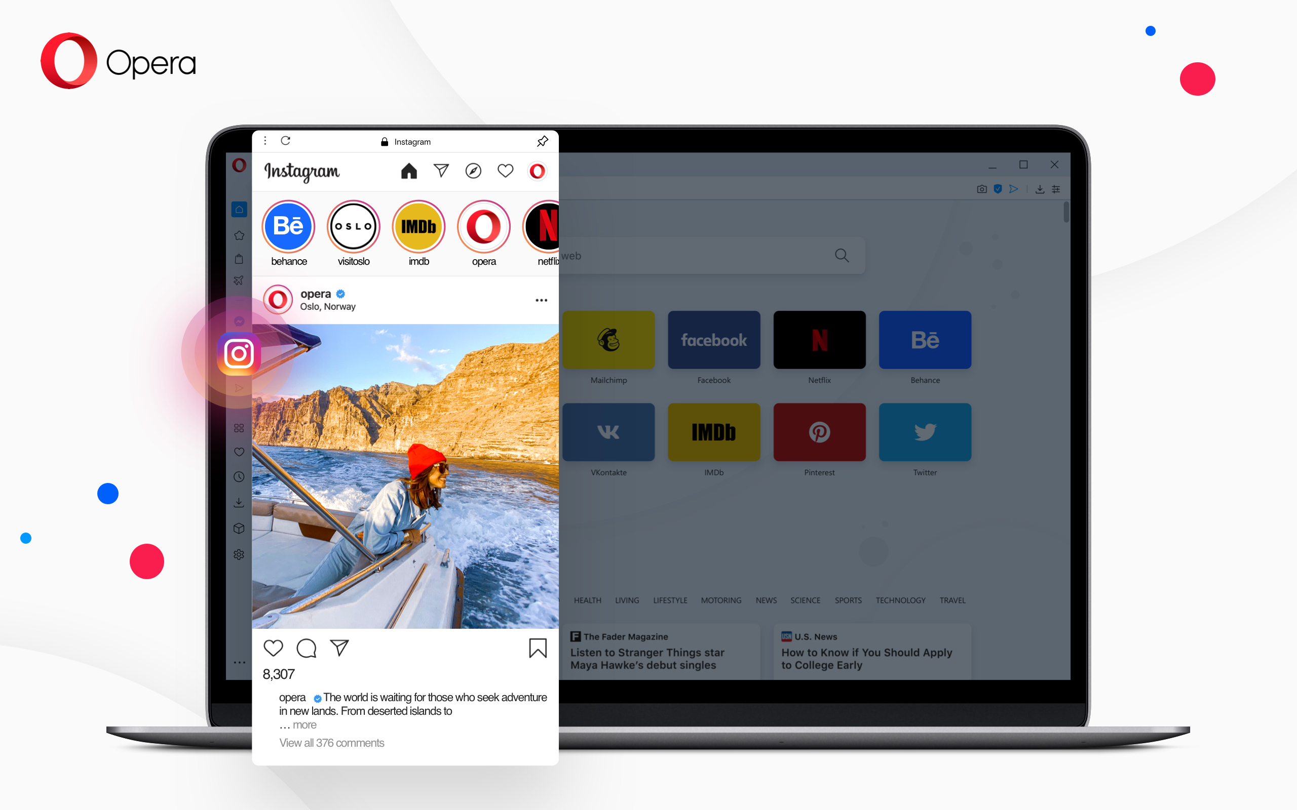 Opera instagram built in desktop