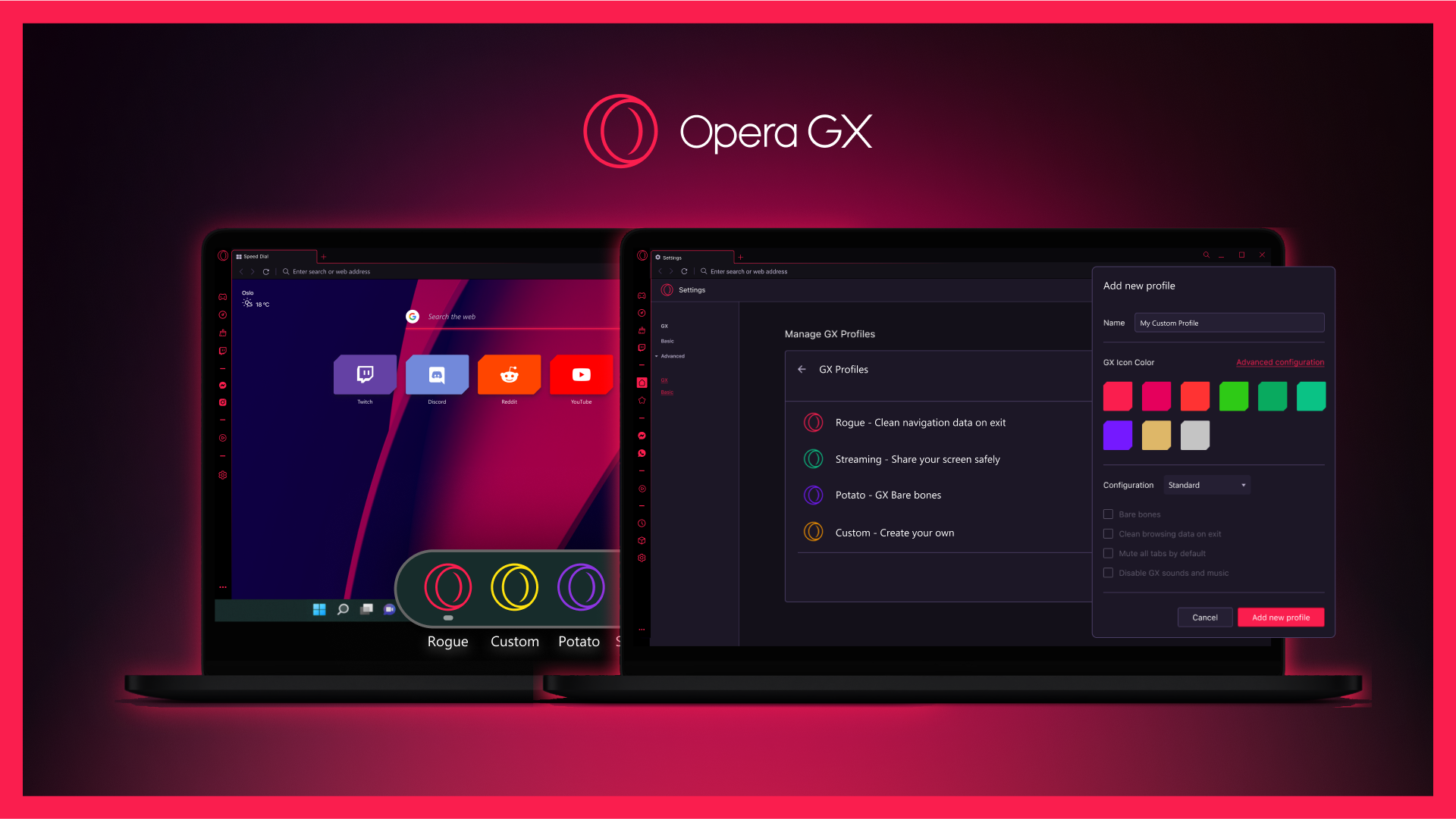 GX Profiles in Opera GX
