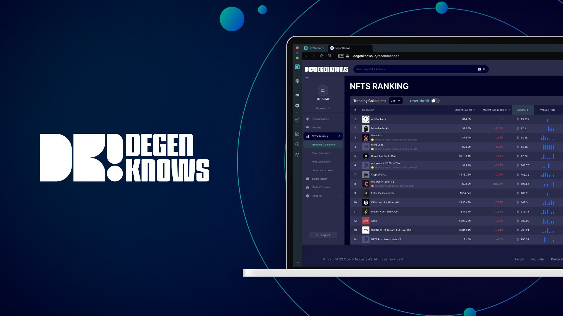 Opera's new deep analytics tool for NFTs premieres: DegenKnows