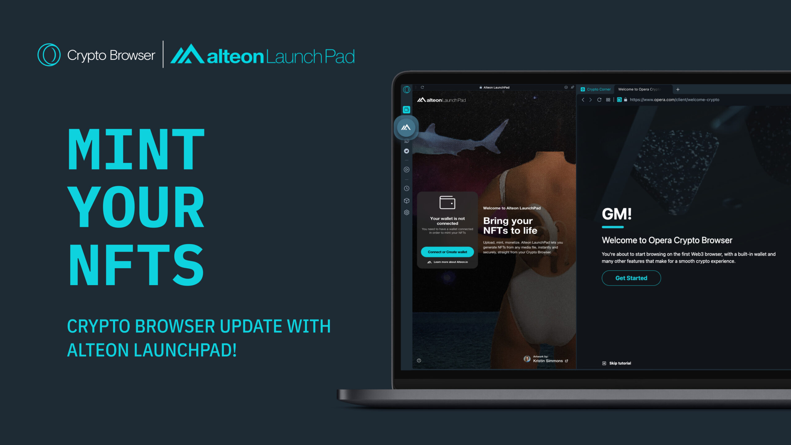 Mint your NFTs directly in Opera Crypto Browser with Alteon Launchpad