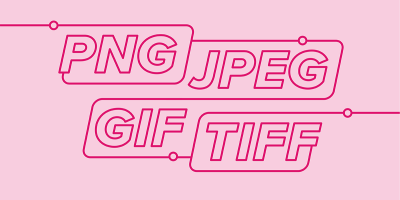 Blog header graphic: What's the Difference Between PNG, JPEG, GIF, and TIFF? article.