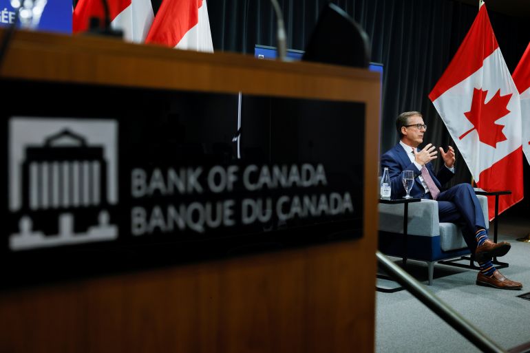 Bank of Canada Governor Tiff Macklem takes part in an event at the Bank of Canada in Ottawa, Canada