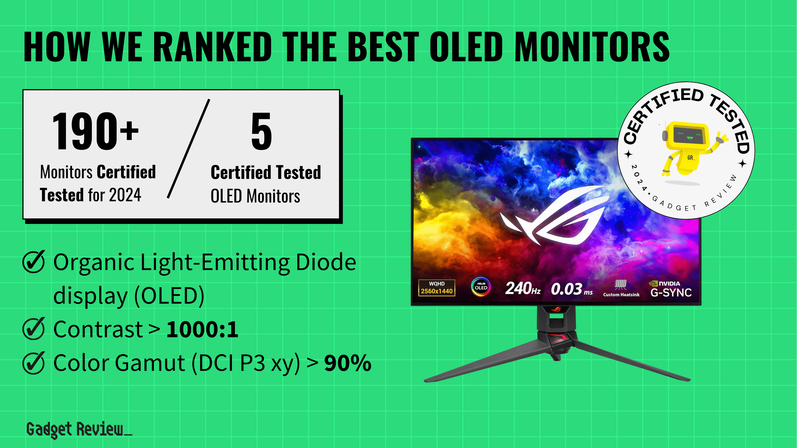 We Ranked The 5 Best OLED Monitors