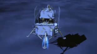 China's Chang'e-6 spacecraft successfully lands on far side of moon to collect samples.