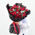 red rose, hypericum berry, eucalyptus bouquet - flower station dubai