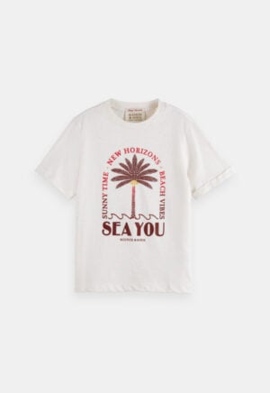 Scotch & Soda T-shirt ‘Sea You’ (158293)