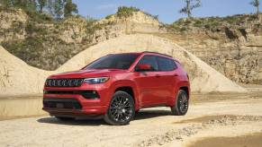 The 2024 Jeep Compass off-roading in sand