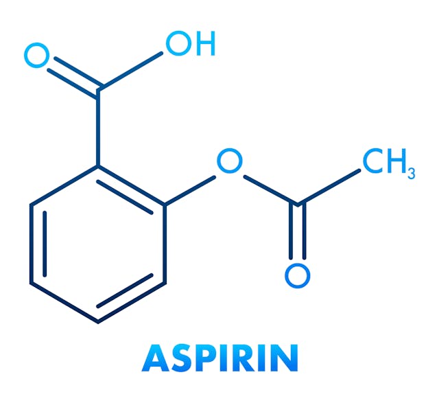 Diagram of chemical make-up of aspirin | Imaged credit: DG-Studio  stock.adobe.com