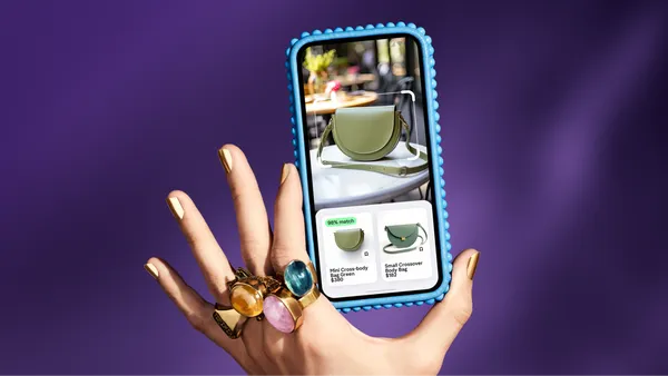 A brand image of Klarna's shopping app