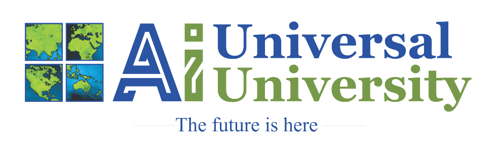 a close-up of Universal Ai logo