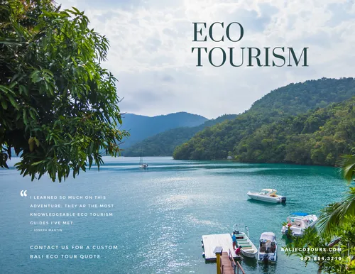 Eco-tourism travel-brochures template
