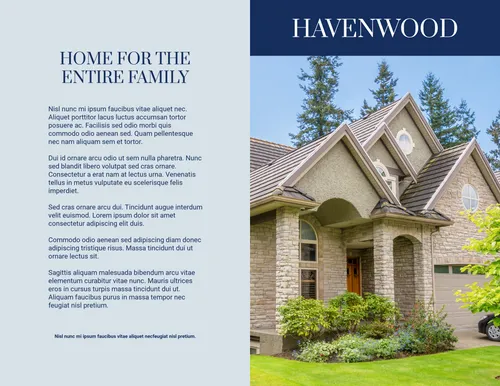 Havenwood - Home for the entire family flyers-real-estate template