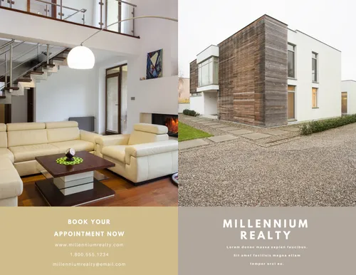 Millenium Realty flyers-real-estate template