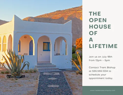 the open house of a lifetime bright flyers-real-estate template