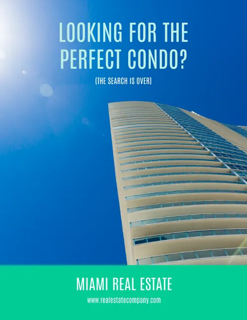looking for the perfect condo light blue flyers-real-estate template