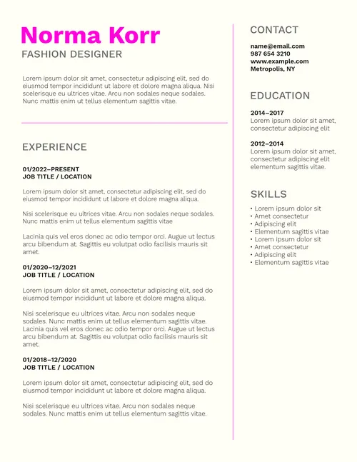 Resumes 28 resumes template