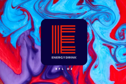 E energy drink labels template
