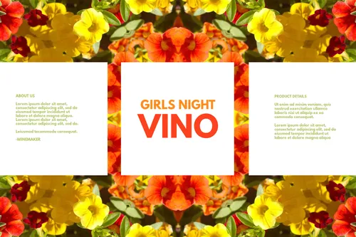 Girls night vino labels template