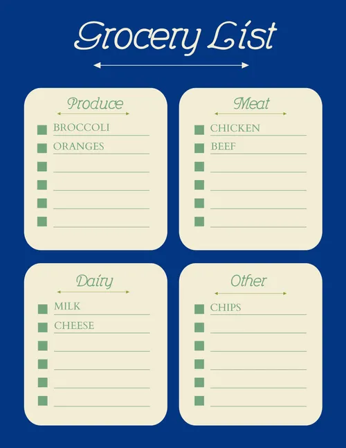 Checklist 33 planners template