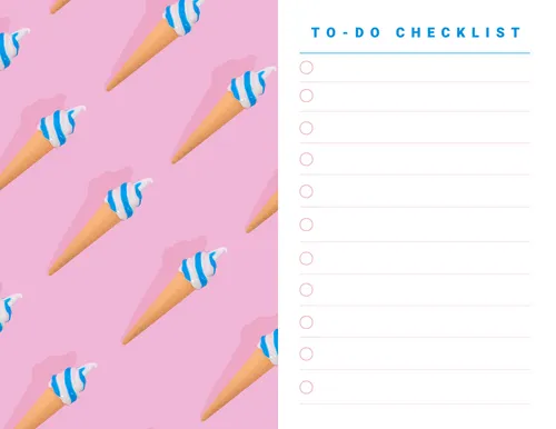To Do Checklist  planners template